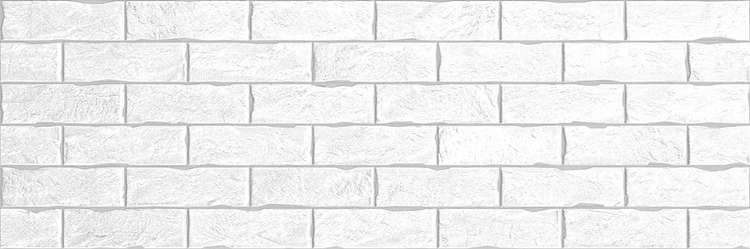 WT15BRC00 Плитка настенная Delacora Brick White 25.3x75 (750x253)