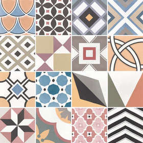 Decor Patchwork Colours (200x200)