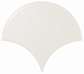 21977 Плитка настенная Equipe Scale Fan White Matt 10,6х12 (120x106)