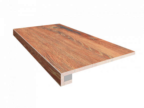 Эстима Brigantina BG01 Oak неполированная прямоугольный бортик  подступенник 33x120