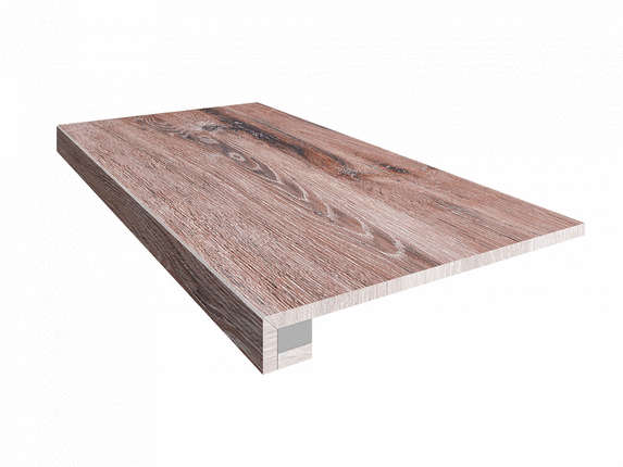 Эстима Brigantina BG03 Aged Oak неполированная прямоугольный бортик  подступенник 33x120