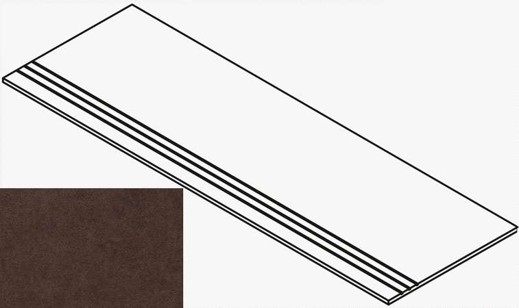 CA03 Brown 30x60 Неполированная с насечками (600x300)