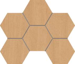 CW04 Honey Oak Hexagon Неполированный 28.5x25 (285x250)