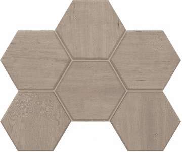 Эстима Classic Wood CW01 Light grey Hexagon Неполированный 28.5x25