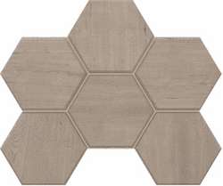 CW01 Light grey Hexagon Неполированный 28.5x25 (285x250)