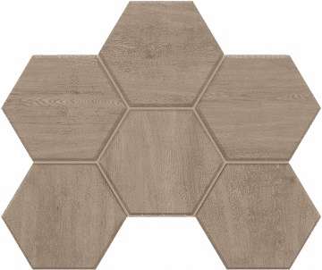 Эстима Classic Wood CW02 Dark Grey Hexagon Неполированный 28.5x25