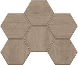 CW02 Dark Grey Hexagon Неполированный 28.5x25 (285x250)