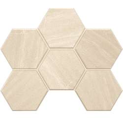 GB01 White Hexagon неполированная 25x28.5 (250x285)