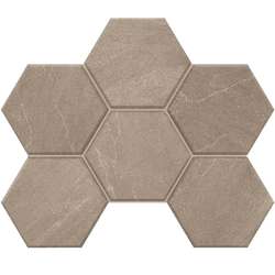 GB02 Grey Hexagon неполированная 25x28.5 (250x285)