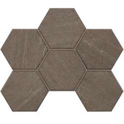 GB03 Anthracite Hexagon неполированная 25x28.5 (250x285)