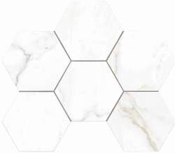 ID01 White Hexagon 28.5x25 Полированная (285x250)