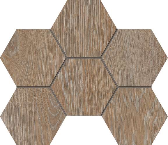 KW01 Rusty Beige Hexagon 25x28.5 Структурированная (250x285)