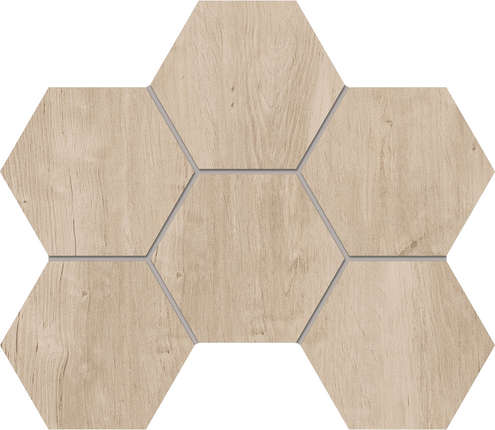 Эстима Soft Wood SF02 Creamy Hexagon 25x28.5 Неполированная