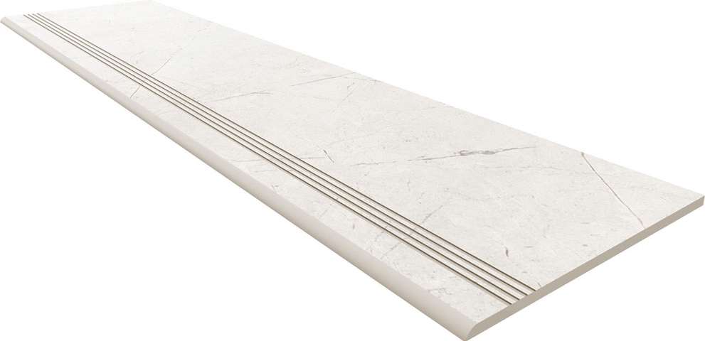 NL00 White 30x120 Неполированная с насечками (1200x300)