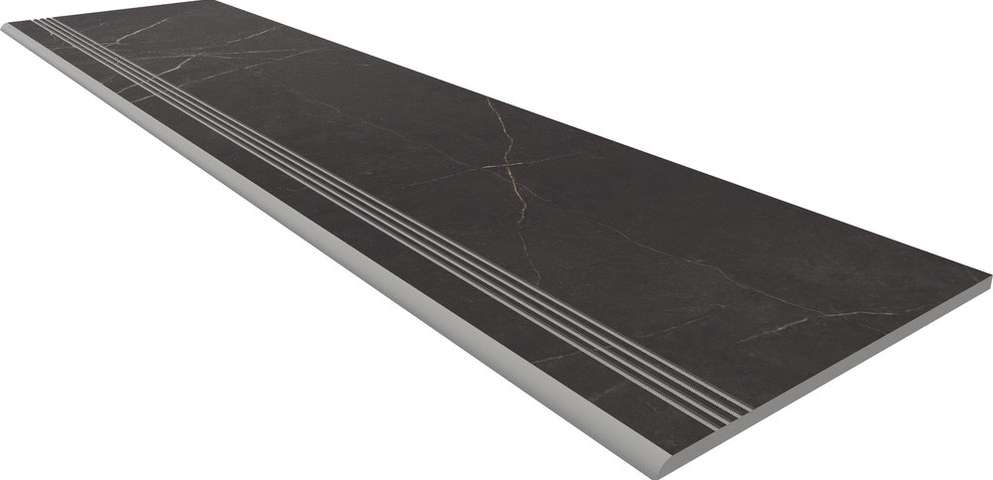 NL04 Black 30x120 Неполированная с насечками (1200x300)