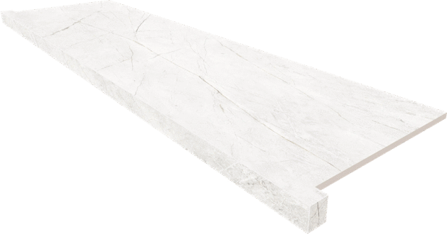 Декор керамогранит Estima Подоконник фронтальный NL00 Nolana White Неполированный с боковыми выступами 33х160 (1600x330)