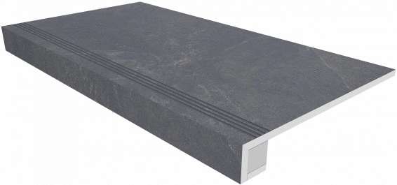 Эстима Terra TE04 Black 120x33 неполированная прямоугольный бортик+Подступенок 14.5x120