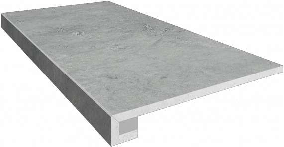 Эстима Traffic TF03 Dark Grey120x33 неполированная прямоугол. бортик+Подступенок 14.5x120