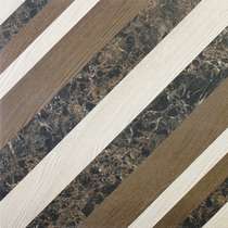 Декор керамогранит Евро-Керамика Dec. черно-коричневый (600x600)