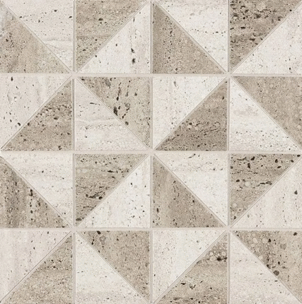 FAP Ceramiche Materia Classica Tortora Bianco Icon B Mosaico 30x30