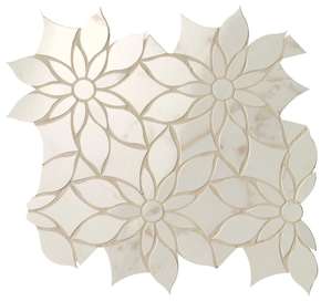 Calacatta Delicato Daisy Mosaico 31.9x29 (319x290)