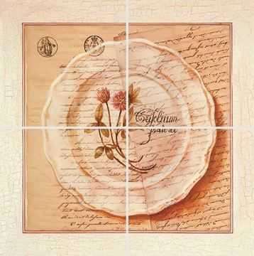 Фактория Панно Herbarium 3 из 4х плиток