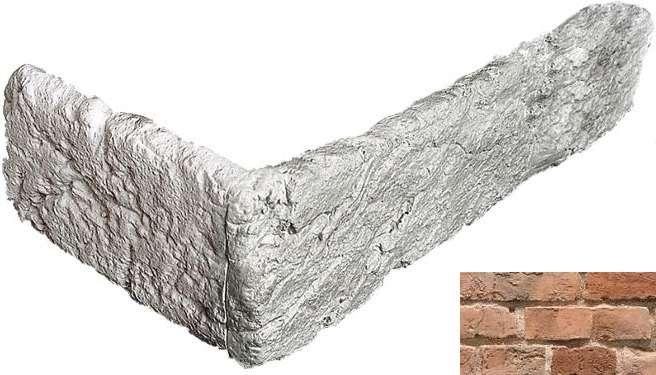 Феодал Кирпич Кревский Угловой элемент 27.14.У (02) т.25 Охра 6.4-7.0x9.3x21.0-21.5