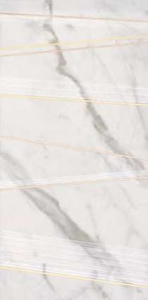 Гардения Орхидея Unique Marmi Statuario Decoro Linee 40x80