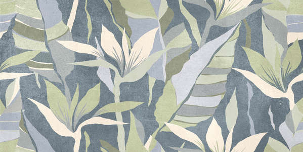 Синий Тропики 30x60 (600x300)