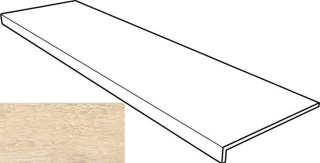 Фронтальная Rounded Liso Smooth Haya 33x120 (1200x330)