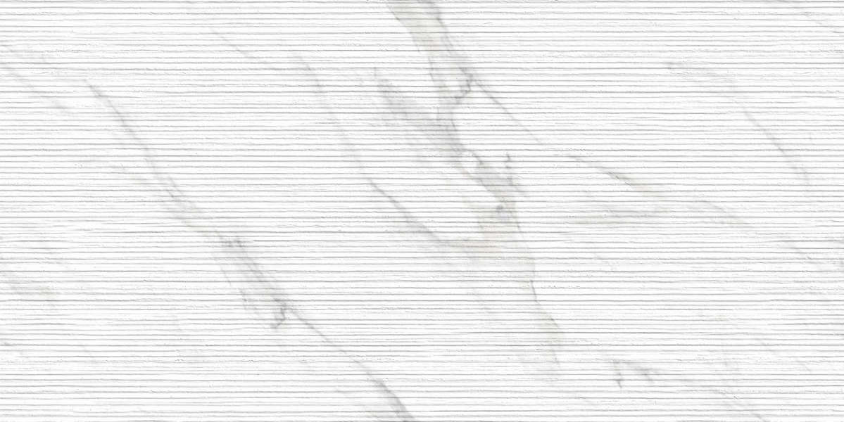 Liniar Ice Bianco Carving 60x120 (Матовая поверхность с глянцевым эффектом) (1200x600)
