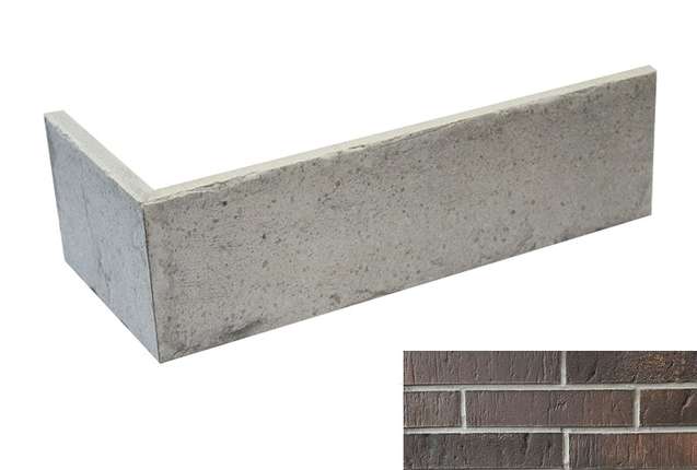 DeKeramik RetroBrick Угол Cremegrau 290/115х52