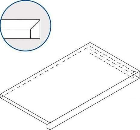Италон Materia X2 Magnesio Scalino 33x120 Angolare Dx Угловая Правая