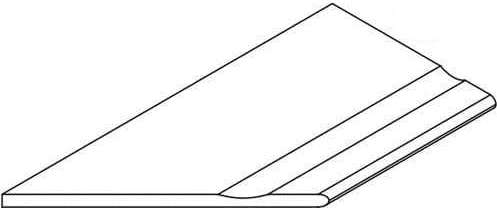 Италон Materia X2 Magnesio Bordo 30x120 Svasato Round Sx Бортик Закругленный Левый С Выемкой