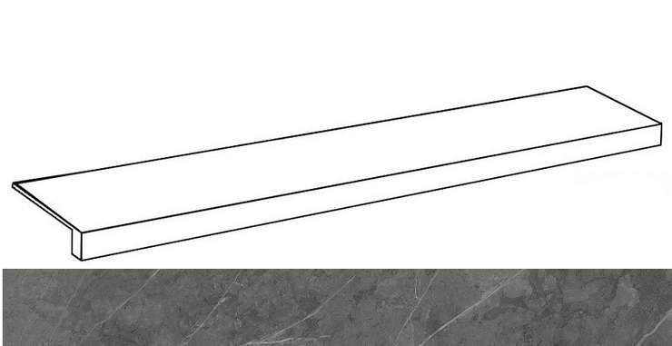 Италон Charme Evo Floor Project Антрачит 80 Фронтальная Натуральная