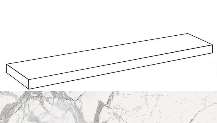 Италон Charme Evo Floor Project Статуарио 80 Угловая Левая Натуральная