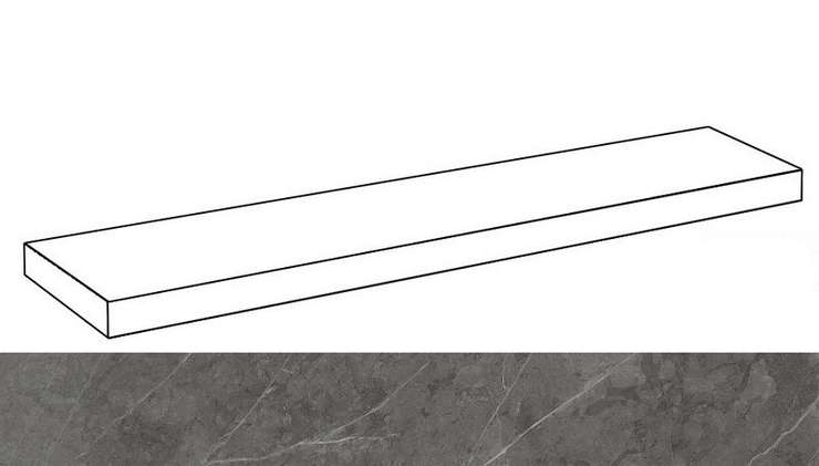 Италон Charme Evo Floor Project Антрачит 80 Угловая Левая Натуральная