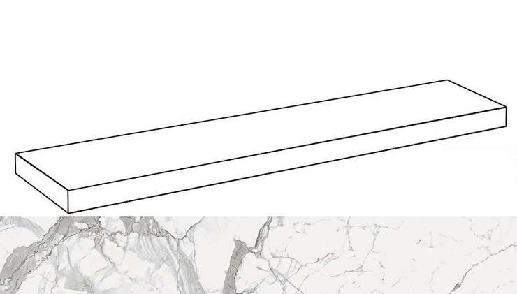 Италон Charme Evo Floor Project Статуарио 160 Угловая Левая Натуральная