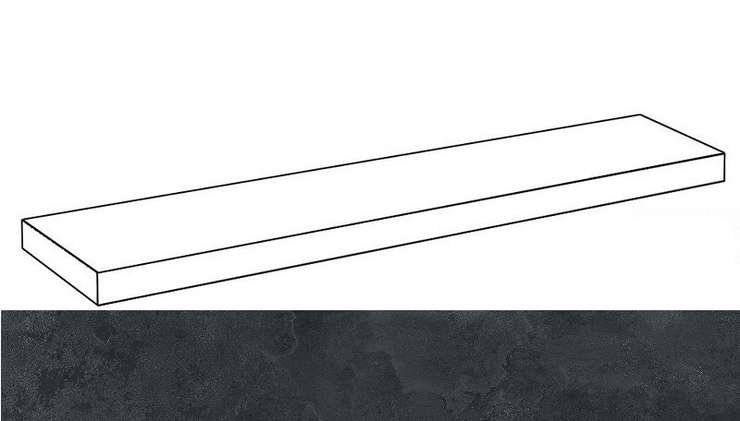 Италон Materia Титанио 80 Угловая Левая Натуральная