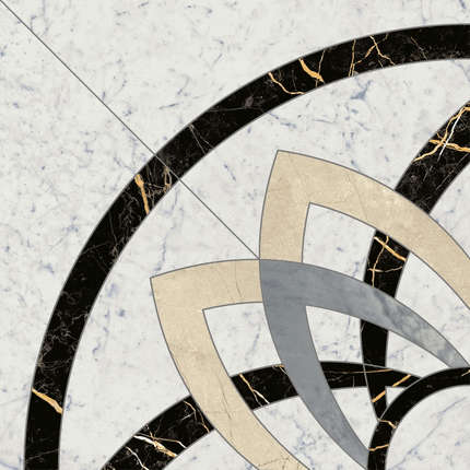 Италон Charme Extra Floor Project Carrara Rosone 60x60 Angolo