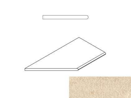 Италон Climb X2 Роуп Бортик 30x60 Закругленный Левый Натуральный