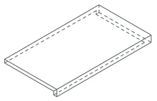 620070003042 Керамогранит Ступень Italon Cosmos X2 Rope Scalino Ang.DX 33x120 (1200x330)