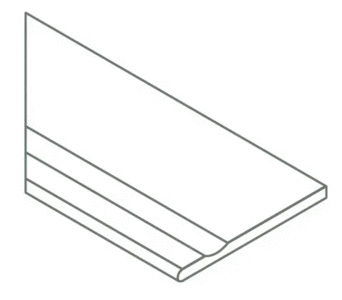 620090001399 Декор керамогранит Italon Cosmos X2 Grey Bordo Svasato Round SX 30x120 (1200x300)