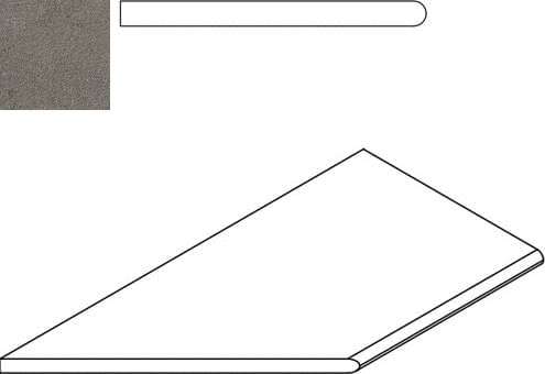 Италон Discover X2 Fume Bordo 30x60 Round Sx Бортик Закругленный Левый