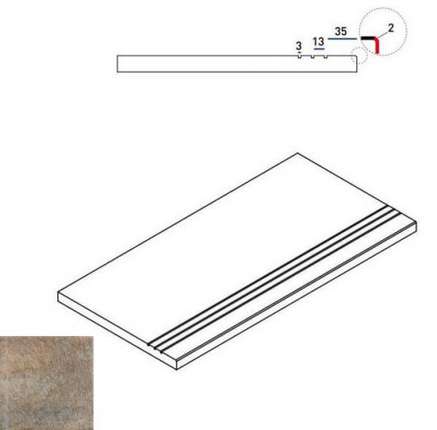 Италон District X2 Эмеральд Бортик 30x60 Грип