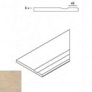 Сэнд Бортик 30x60 с Выемкой Закругленный Правый Натуральный (600x300)