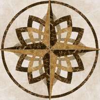 610080000148 Керамогранит Italon Elite White Inserto Blossom Lux 59x59 (590x590)