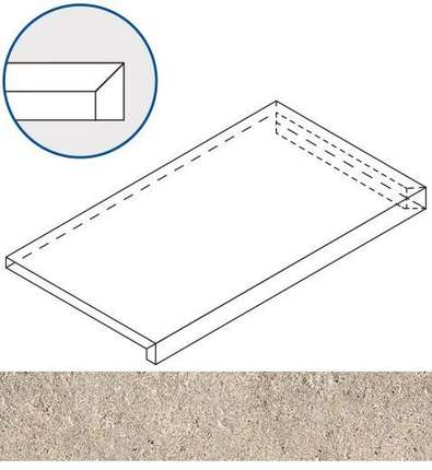 Италон Everstone X2 Дезерт 33x60 Угловая Правая Натуральная