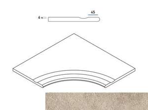 Дезерт Бортик 60x60 С Выемыемкой Закругленный Натуральный (600x600)