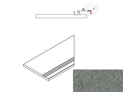 Италон Genesis X2 Сатурн Грэй Бортик 30x60 Грип Правый